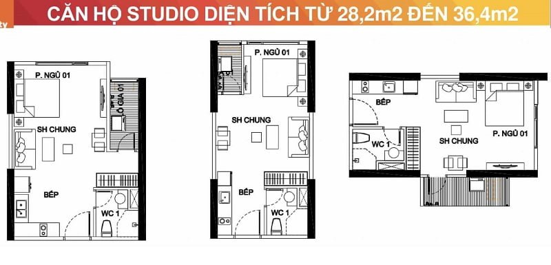 Mẫu thiết kế Căn hộ Studio Vinhomes Smart City